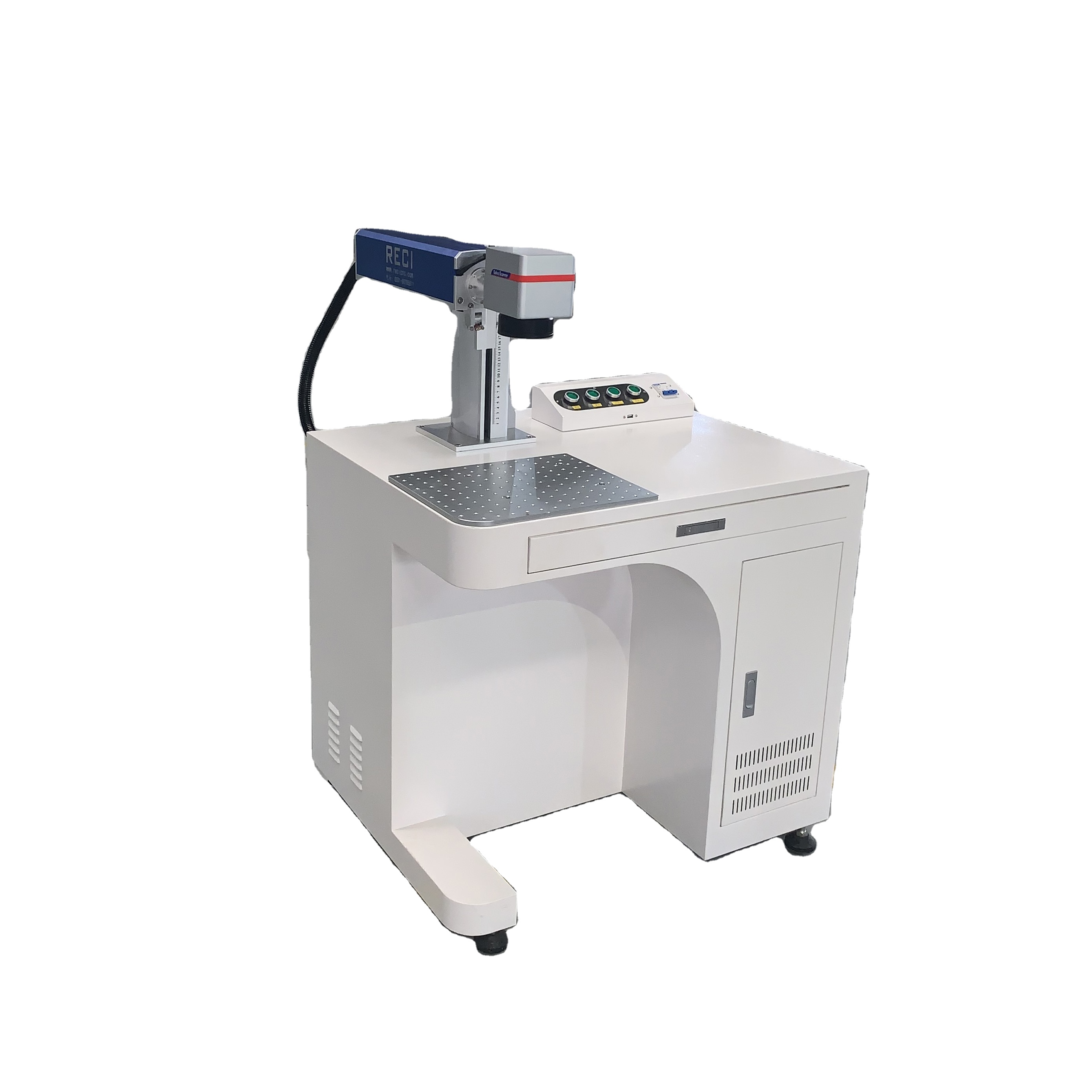 High Precision Desktop Deep Marker 20W 30W 50W Fiber Laser Cutting Machine for Jewelry Desk Name Plate Engraving Machine