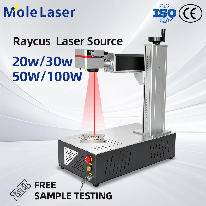 CE-Certified 20W 30W Desktop Fiber Laser Marking Machine Low Price for Jewelry Ring Watch Metal QR Code Logo Engraving