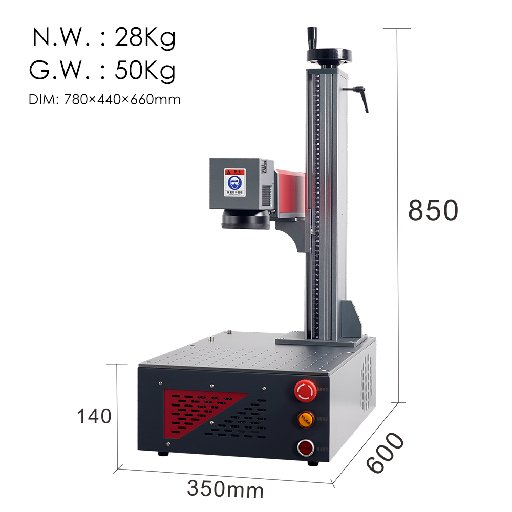 BingYan Mini Desktop All-in-One Portable Type MAX JPT 20w 30w 50w Air Cooling Ezcad Fiber UV CO2 Laser Marking Machines
