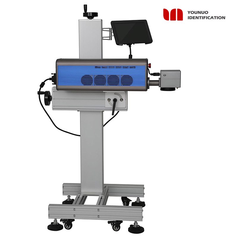 Automatic Online Flying CO2 Laser Printer Laser Marking Machine CO2 Laser Coder for Bag Bottle Expiry Date