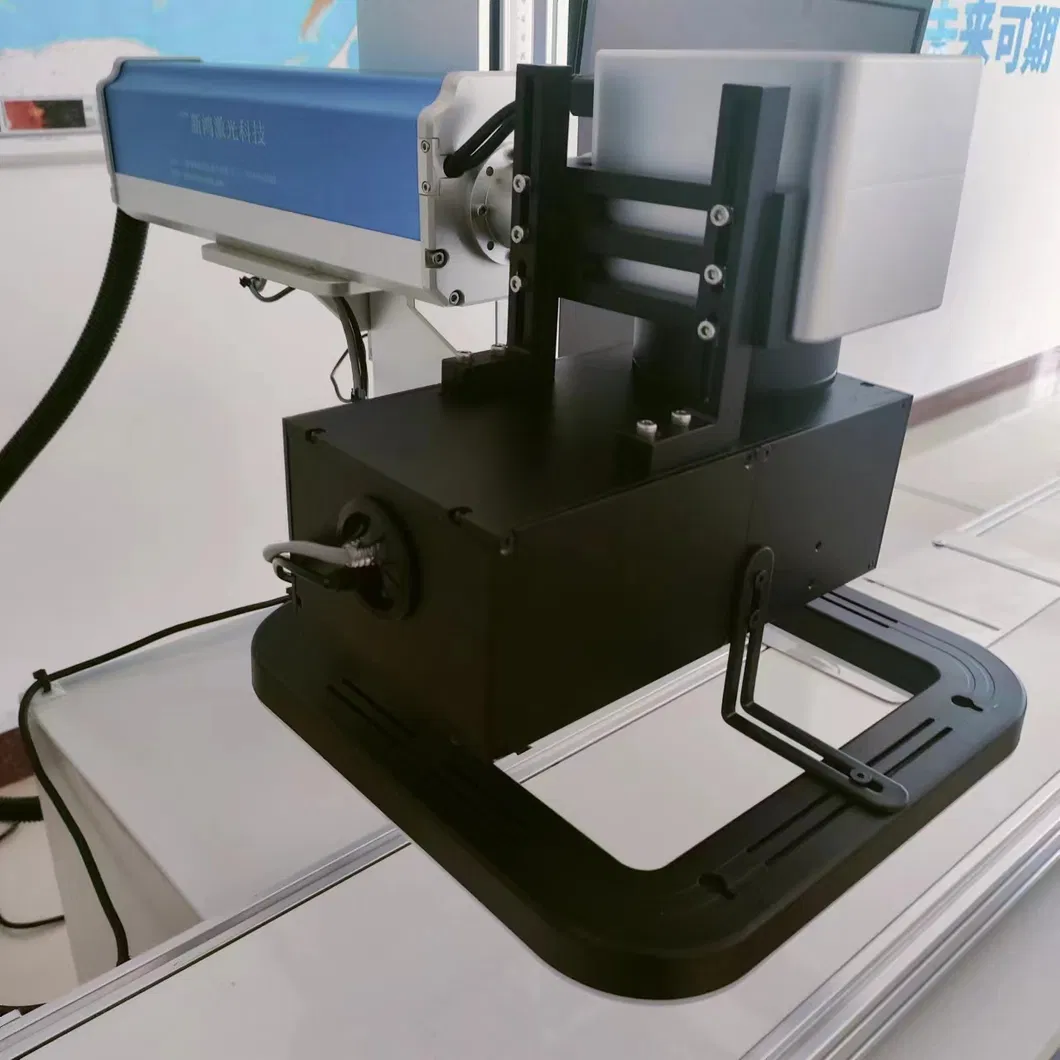 Online Fly Laser Marking Machine Laser Coding Machine Laser Printer with Conveyor Belt for Pipe