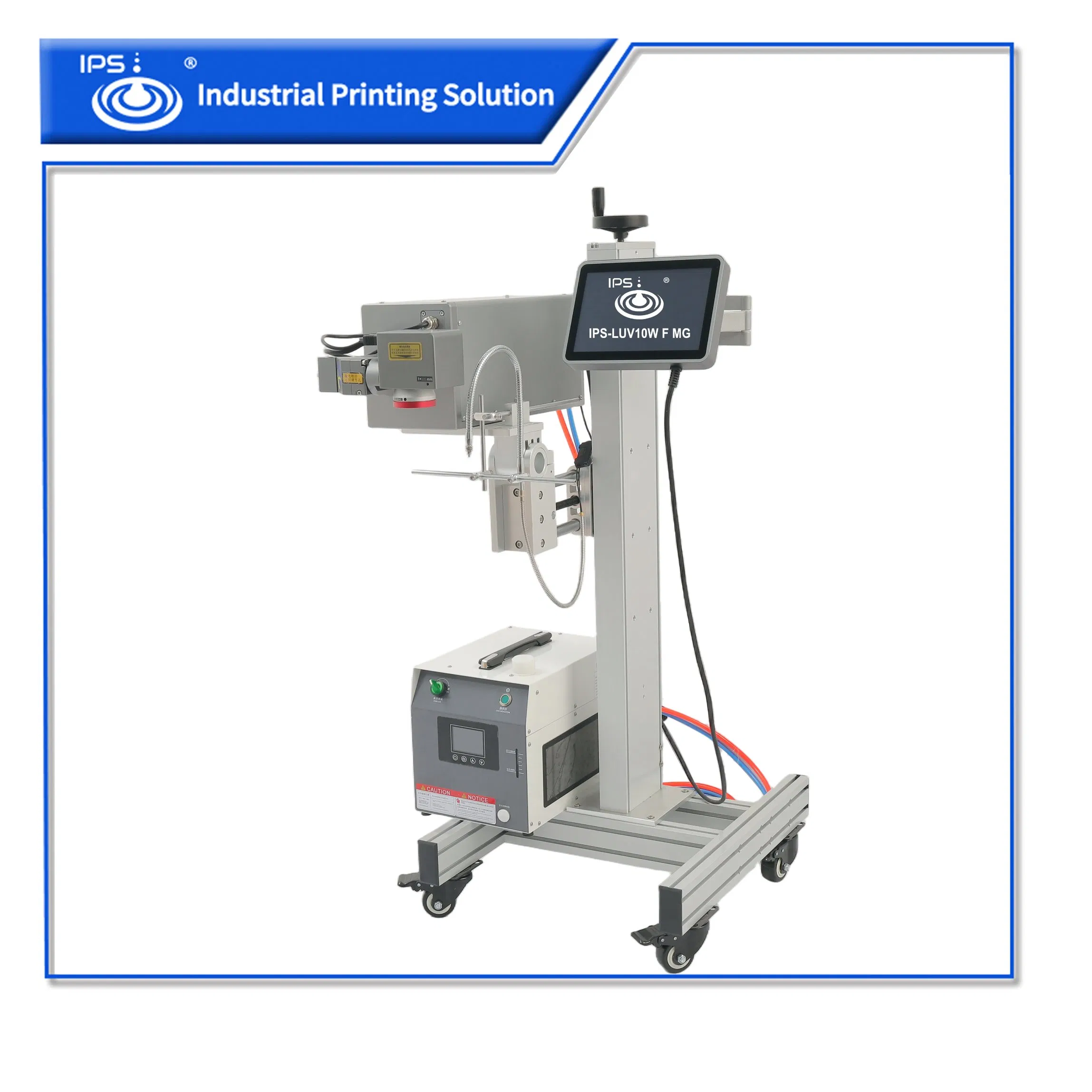 10W High-Speed Online Coding Flying UV Laser Marking Machine IPS-Luv10W F Mg for Plastic Glass PCB