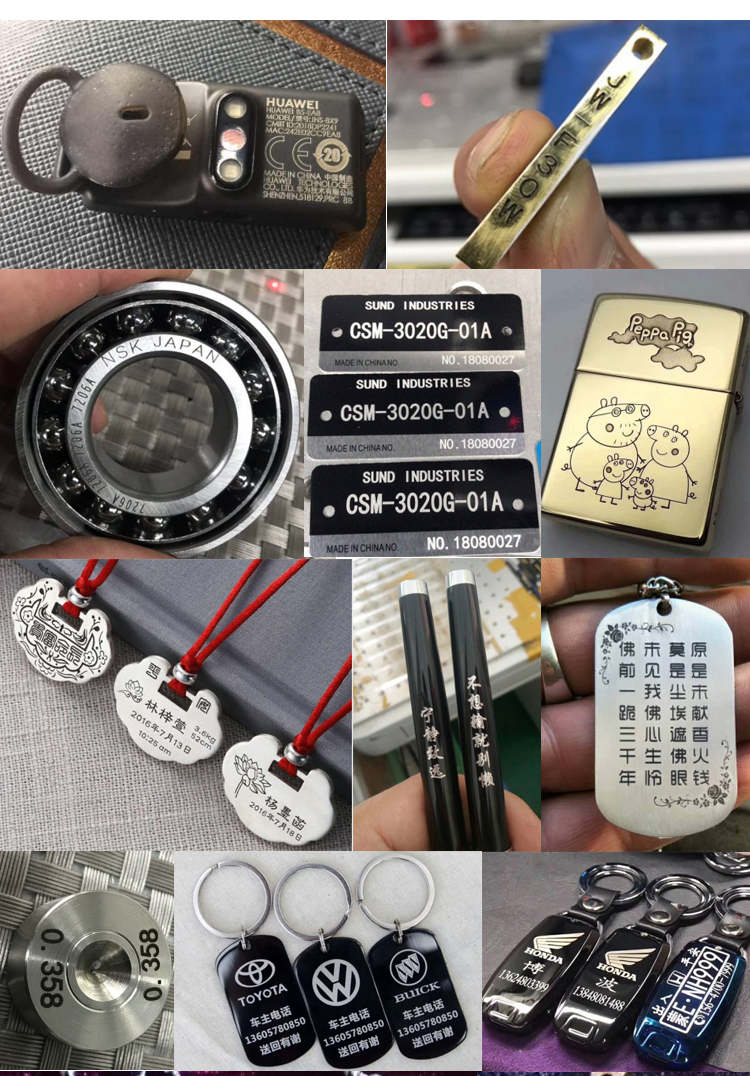 20W /30W High Precision Camera Vision Positioning Fiber/CO2/UV Laser Marking Machine CCD Visual Automatic Detection