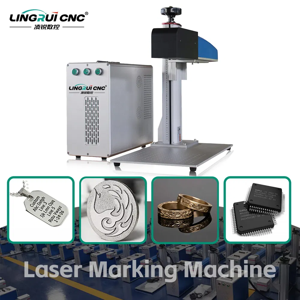 Big Discount Factory Supply Raycus Jpt Mopa M7 Fiber Laser with Rotary Split Fiber Laser Marking Machine