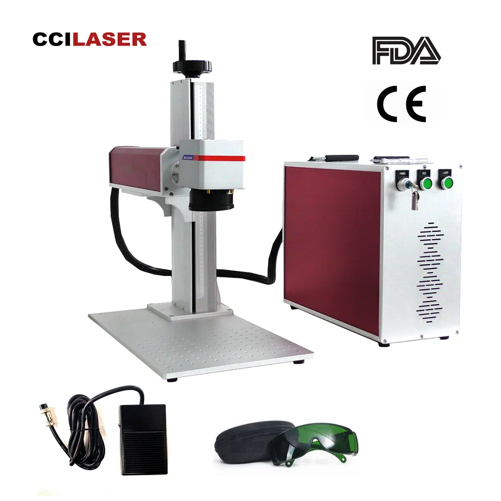 Mini Small Metal Desktop Precision Aluminum PVC Jewelry Mopa 5W UV Color 30W Handheld Fiber Portable Laser Marking Machine Price for Marker Engraving Machine