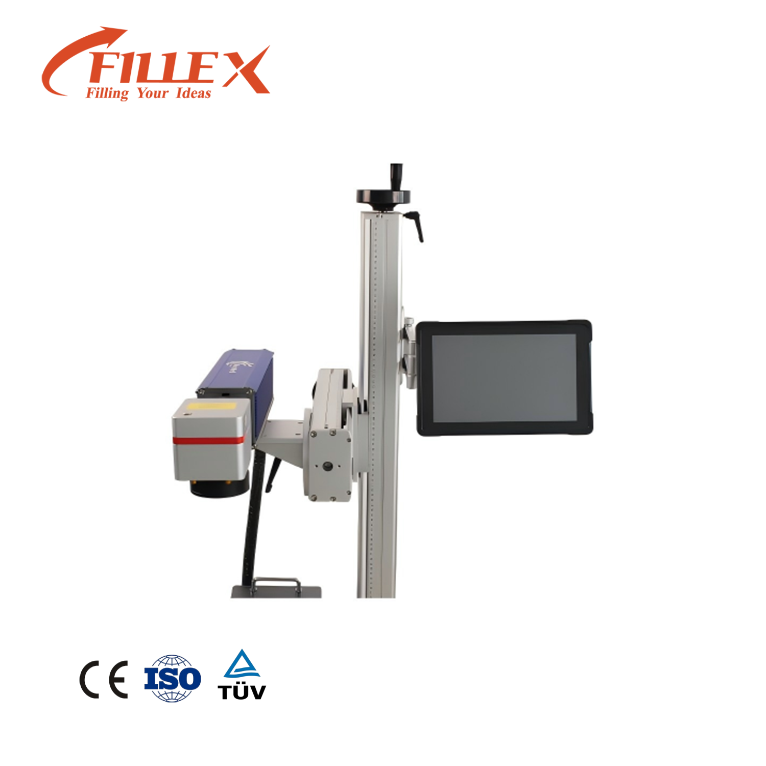 Automatic Laser Marking Machine for PVC Plastic Pipe and PE Cable with 30-50W Power Fiber Laser High Precision Durable Equipment