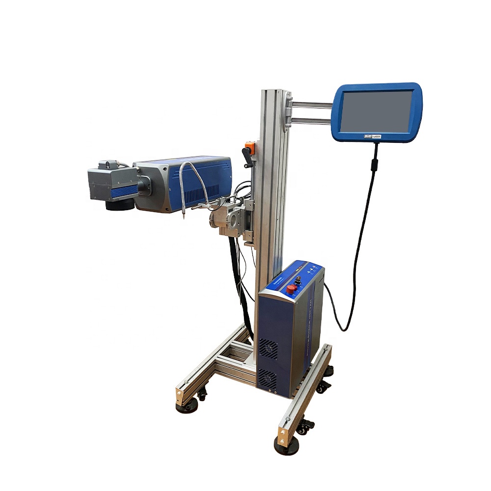 2023 PE HDPE PPR PVC PIPE Cable Printer 20w 30w 50w Fiber Co2 UV Online Flying Laser Engraving Printing Marking Machine Price