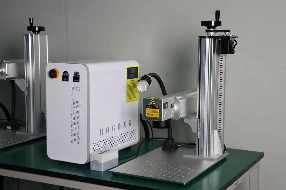 Desktop Fiber Laser Engraver Setup