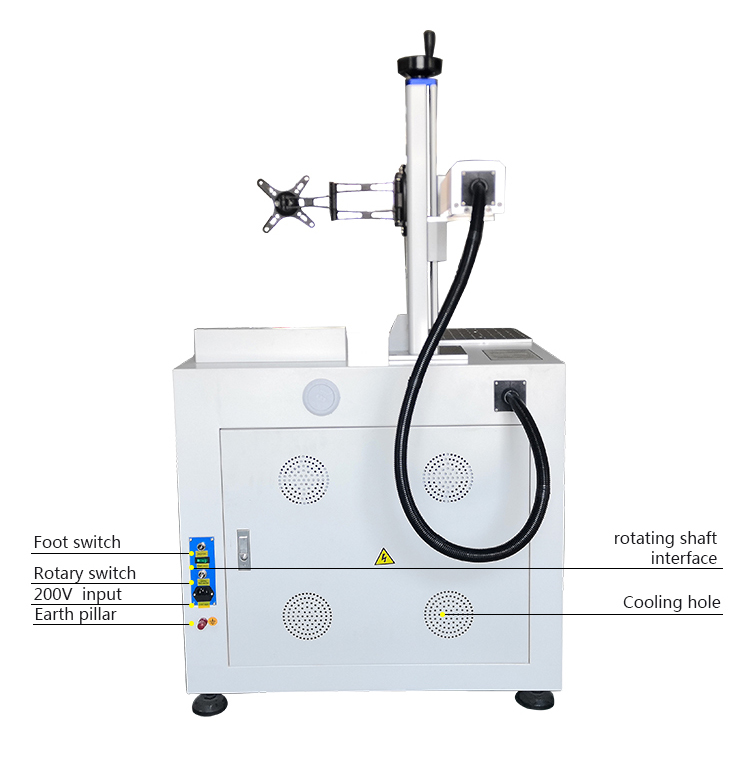 Desktop Split-type UV Laser Marking Machine for Engraving Logos on Metal Crystal Stone Acrylic and Glass 6W 10W