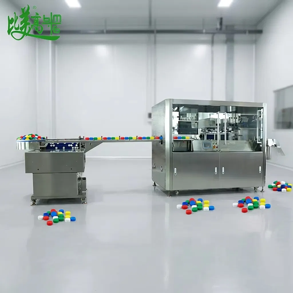 Automatic Feeding UV Laser Coding Vision Inspection &amp; Rejection Integrated System for Bottle Caps