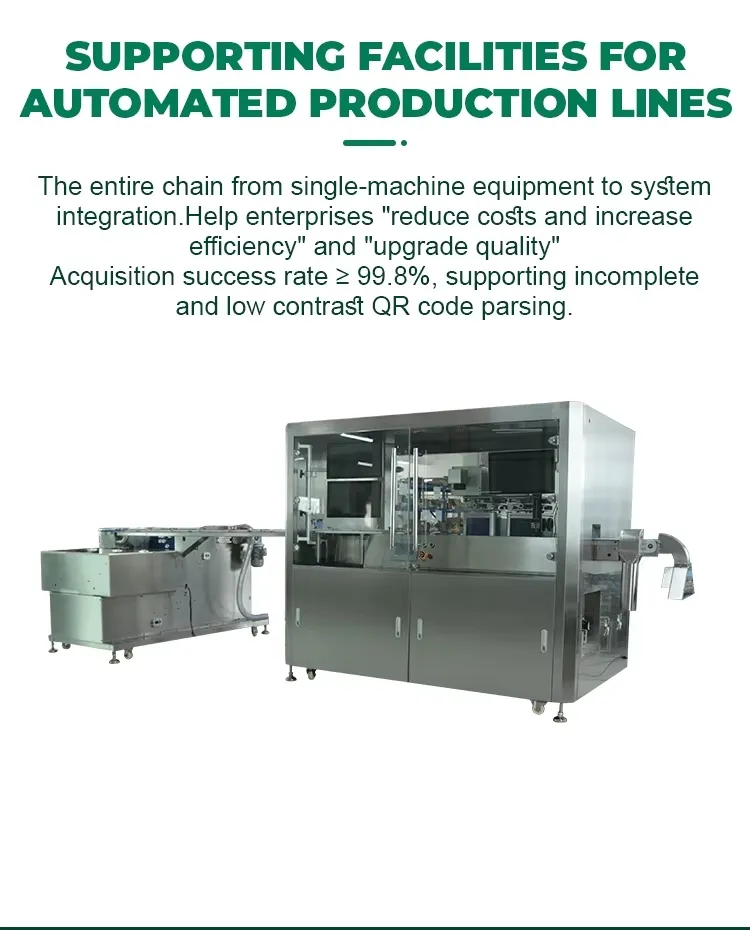 Automatic Feeding UV Laser Coding Vision Inspection & Rejection Integrated System for Bottle Caps