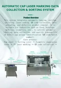 Automatic Bottle Cap Inner & Outer Dual Code Laser Marking System for Traceability