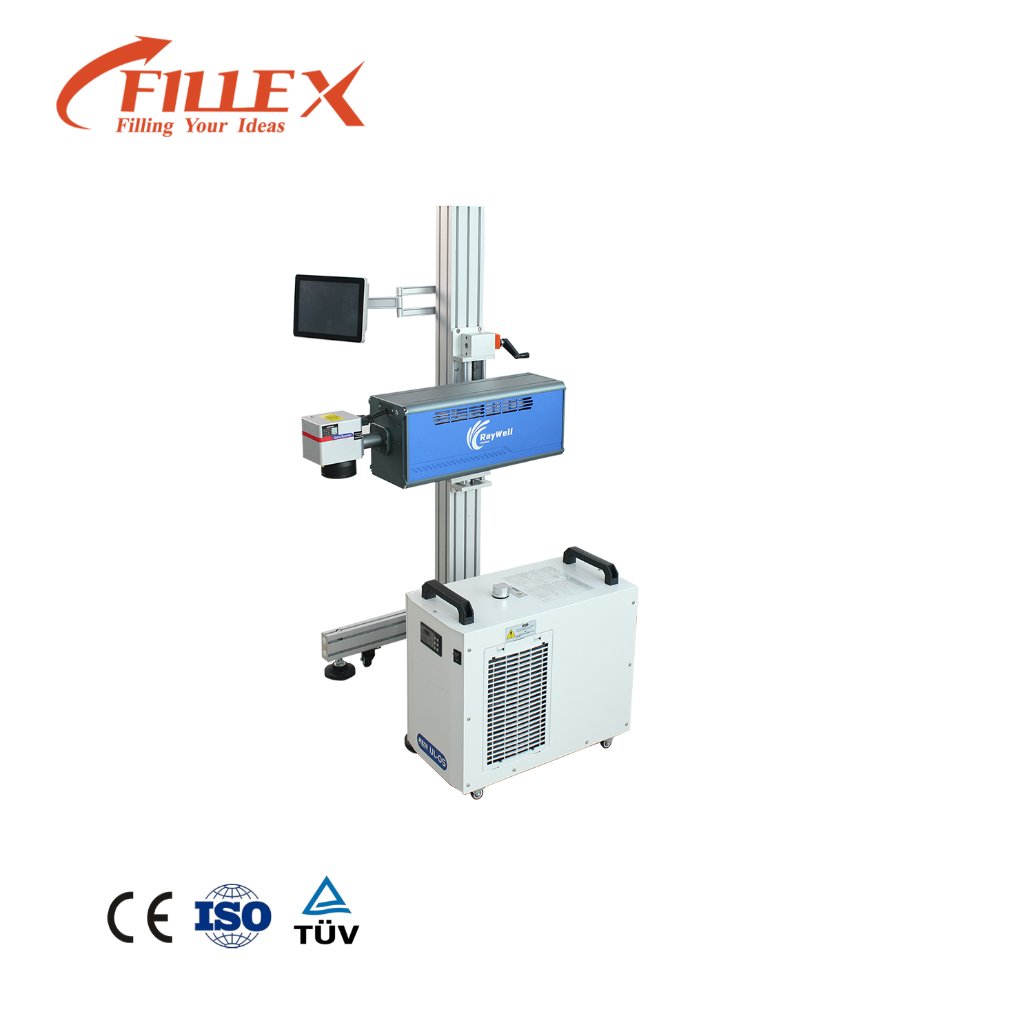 Automatic Laser Marking Machine for PVC Plastic Pipe and PE Cable with 30-50W Power Fiber Laser High Precision Durable Equipment