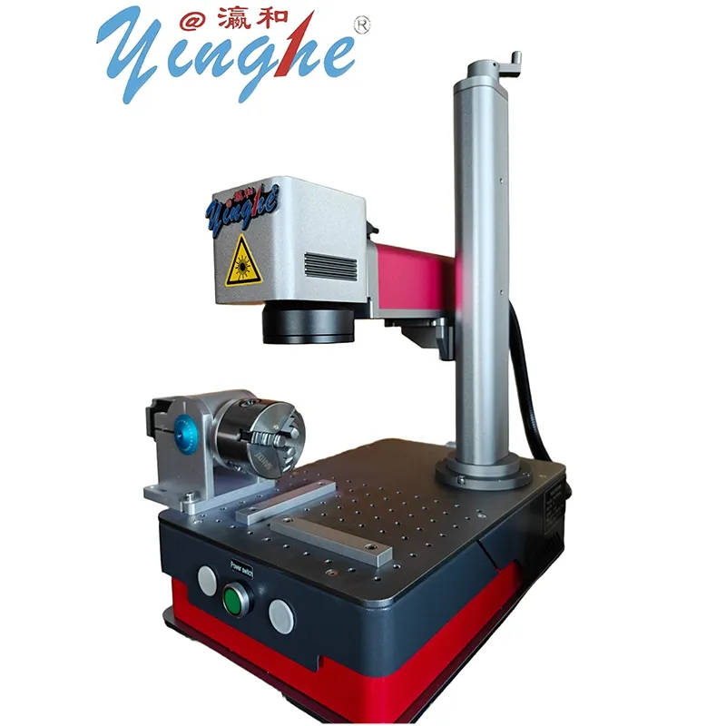 Reliable High-Speed Engraving Intelligent Jewelry Fiber Laser Marking Machine with Rotating Axis