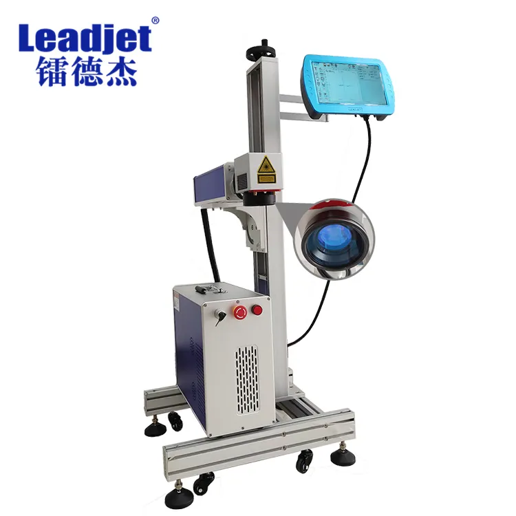 Fiber Laser Marking Printer PVC / HDPE Plastic Pipe Tube Batch Number Coding Machine