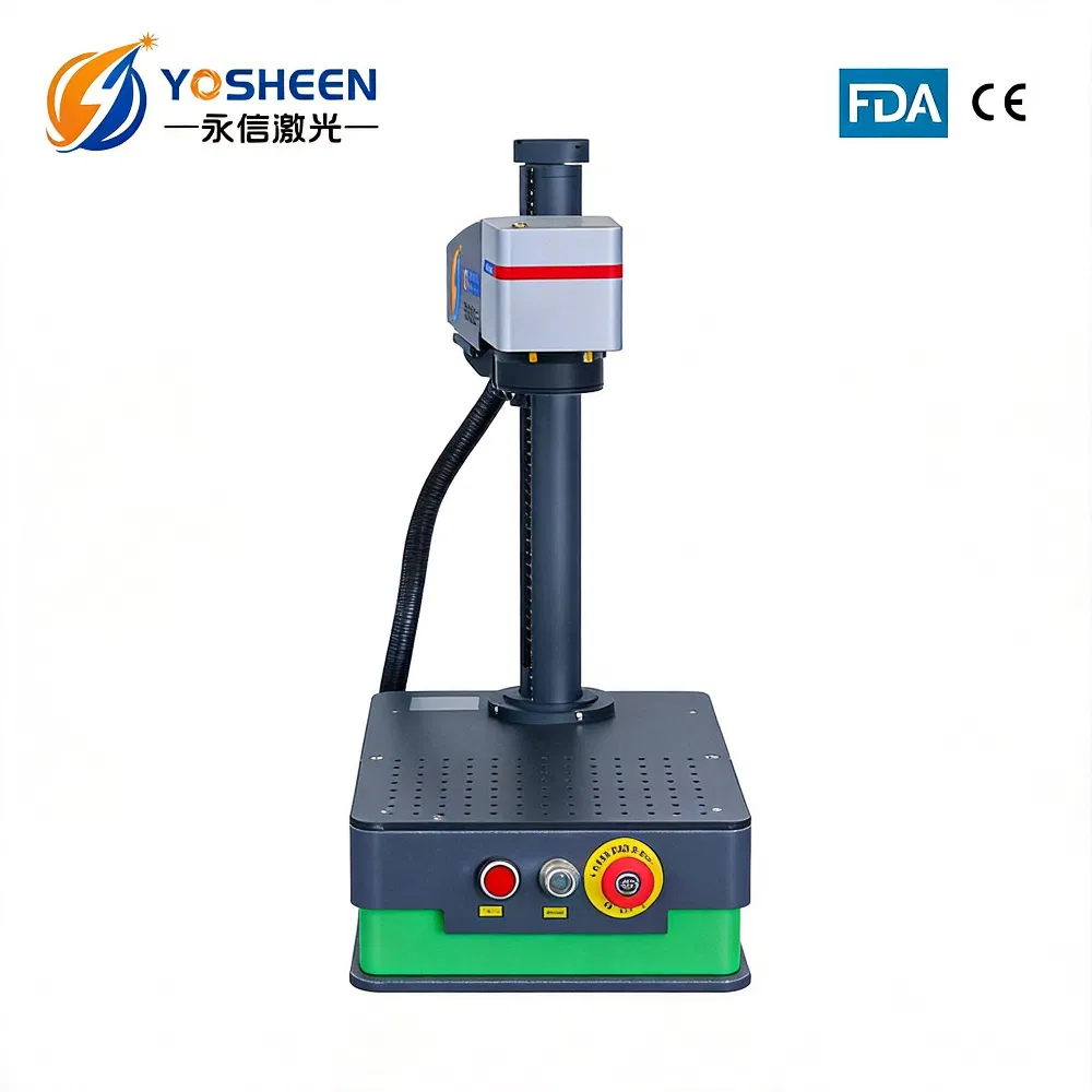 Factory Supply Industrial Integrated Desktop Portable CNC Metal Plastic Fiber Q-Switch Mopa Laser Marking Printing Engraving Carving Machine