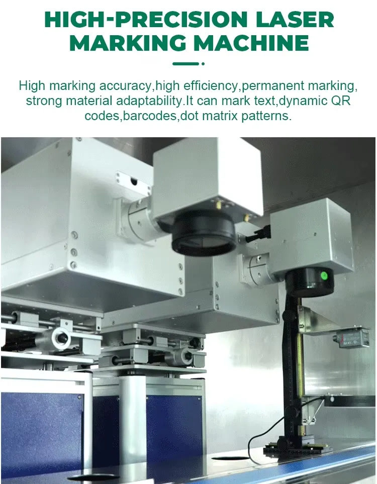 Automatic Feeding UV Laser Coding Vision Inspection & Rejection Integrated System for Bottle Caps