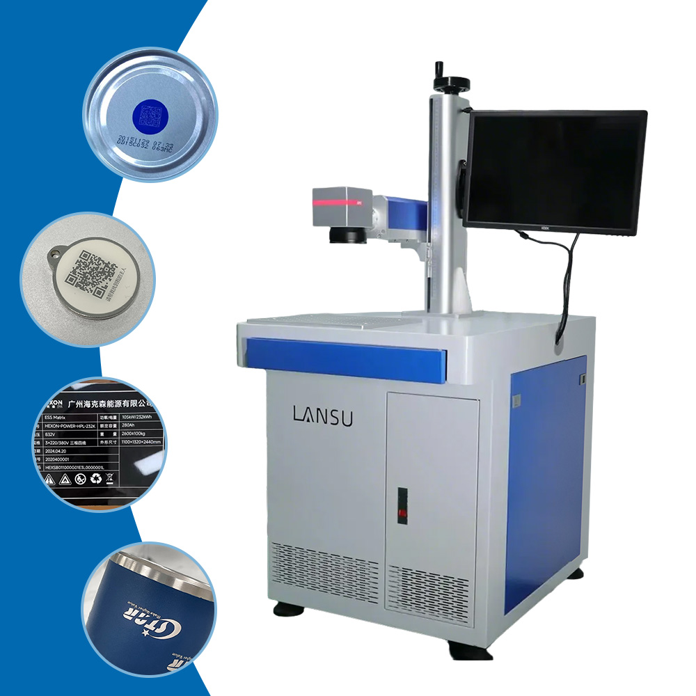 Industrial Fiber Laser Marker 20W 30W 50W 100W For Metal Parts QR Code Serial Number And Logo Engraving