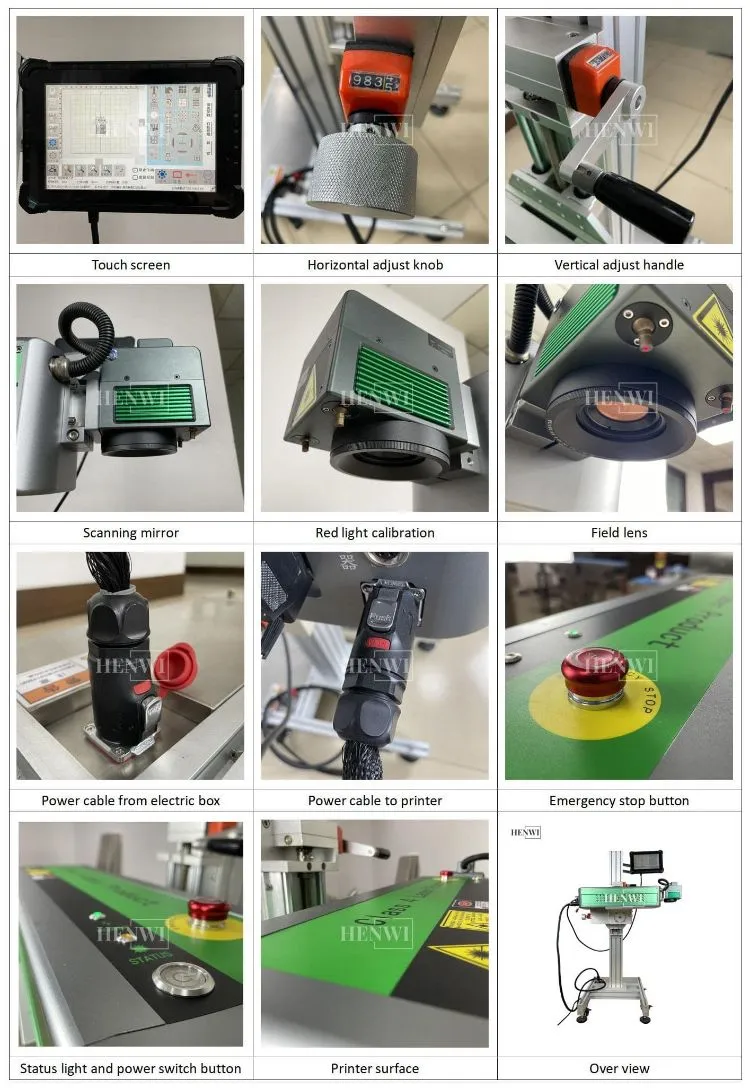 Online CO2 Laser Fiber Marking Machine Bottle Expiry Date Batch Coding Printer Industrial Laser Printing Machine