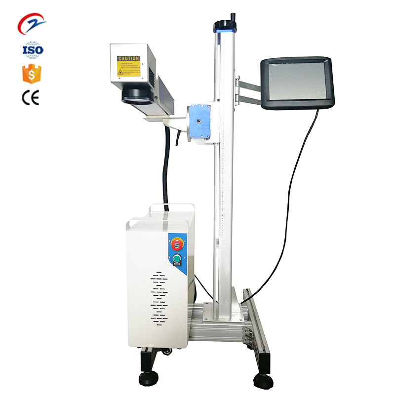 20W 30W 50W PET Bottles PVC Pipes Cable Online Flying Fiber Laser Marking Printer Machine