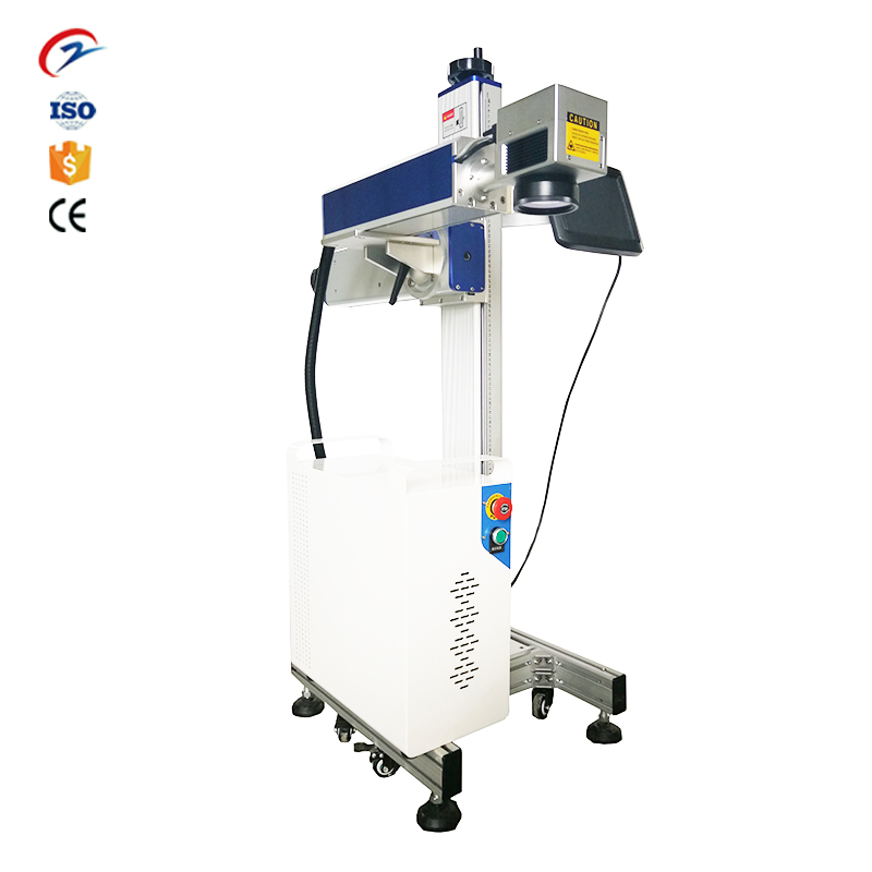 20W 30W 50W PET Bottles PVC Pipes Cable Online Flying Fiber Laser Marking Printer Machine