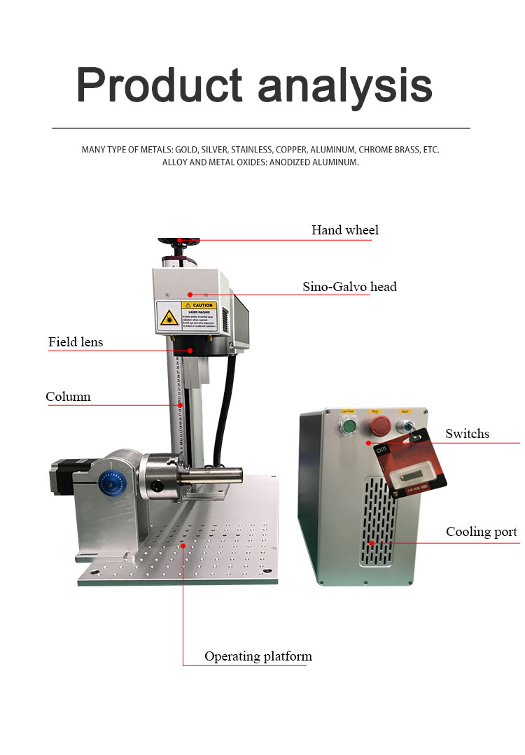 Air-Cooled CNC Fiber Laser Marking Machine