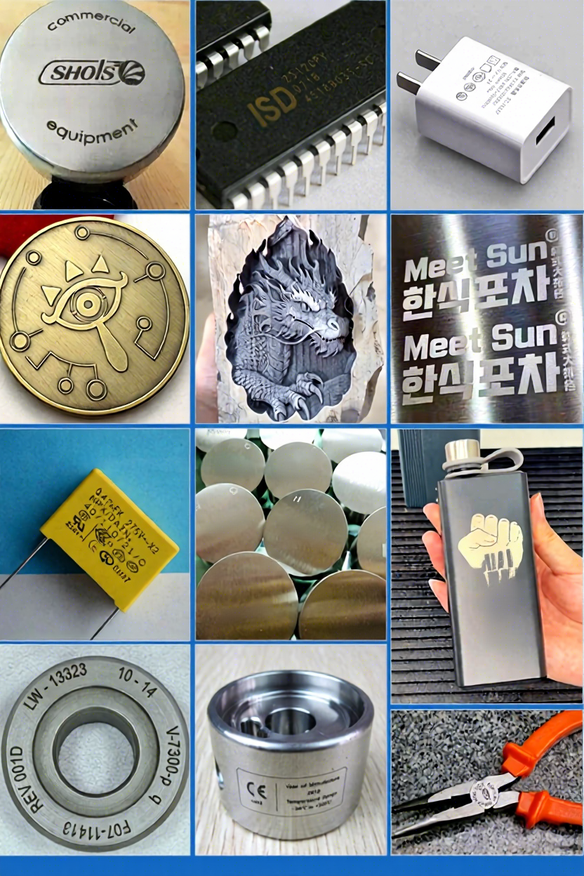 Portable Fiber Laser Marking Machine 50W/60W Lightweignt Engraver for Labeling for Steel