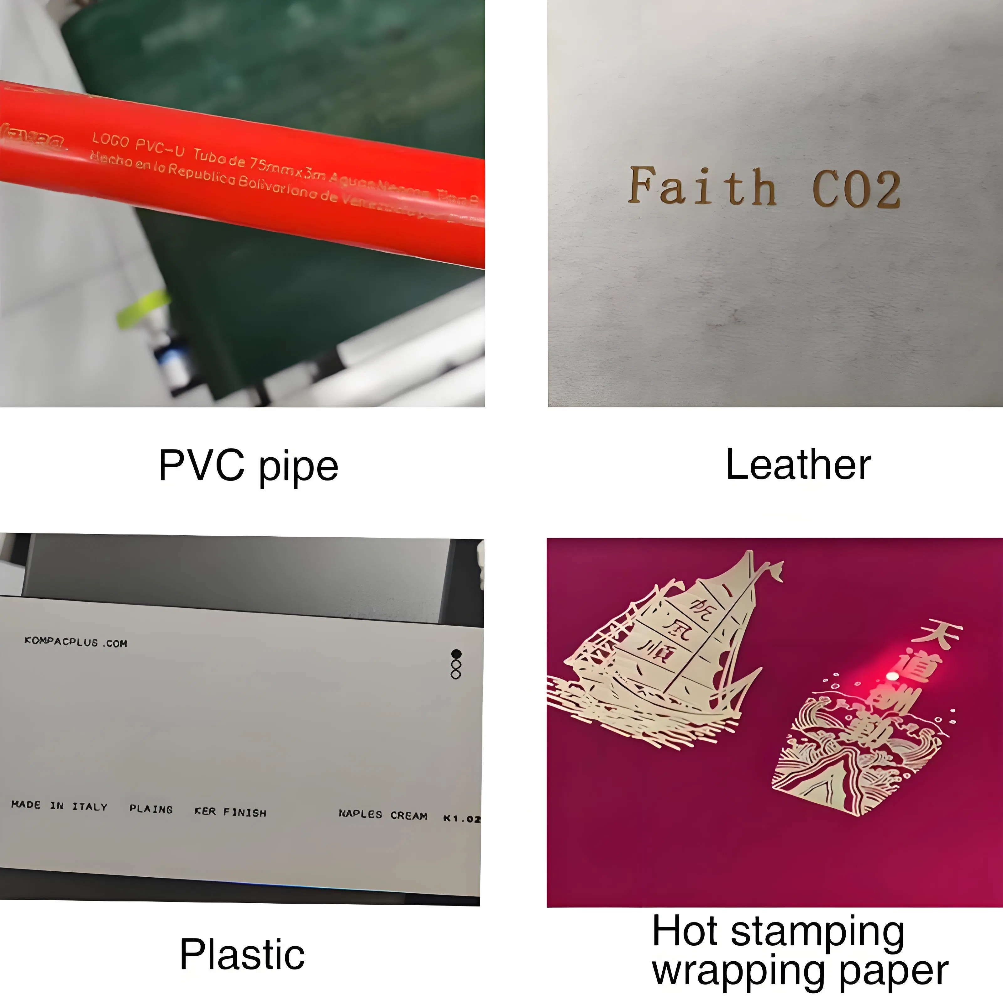 PE HDPE PPR PVC Pipe Cable Printer Car Glass Coding Creative Mug Cups High Speed Production 40W CO2 Online Flying Laser Marking Engraving Printing Machine