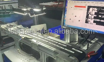 Visual laser marking of fluorescent sheets
