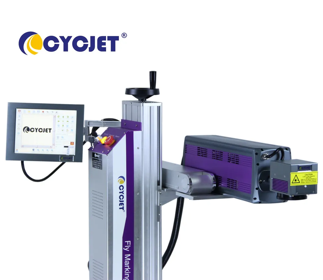 Smart LC30f Date Coding CO2 Online Laser Marking Machine on Glass Bottle