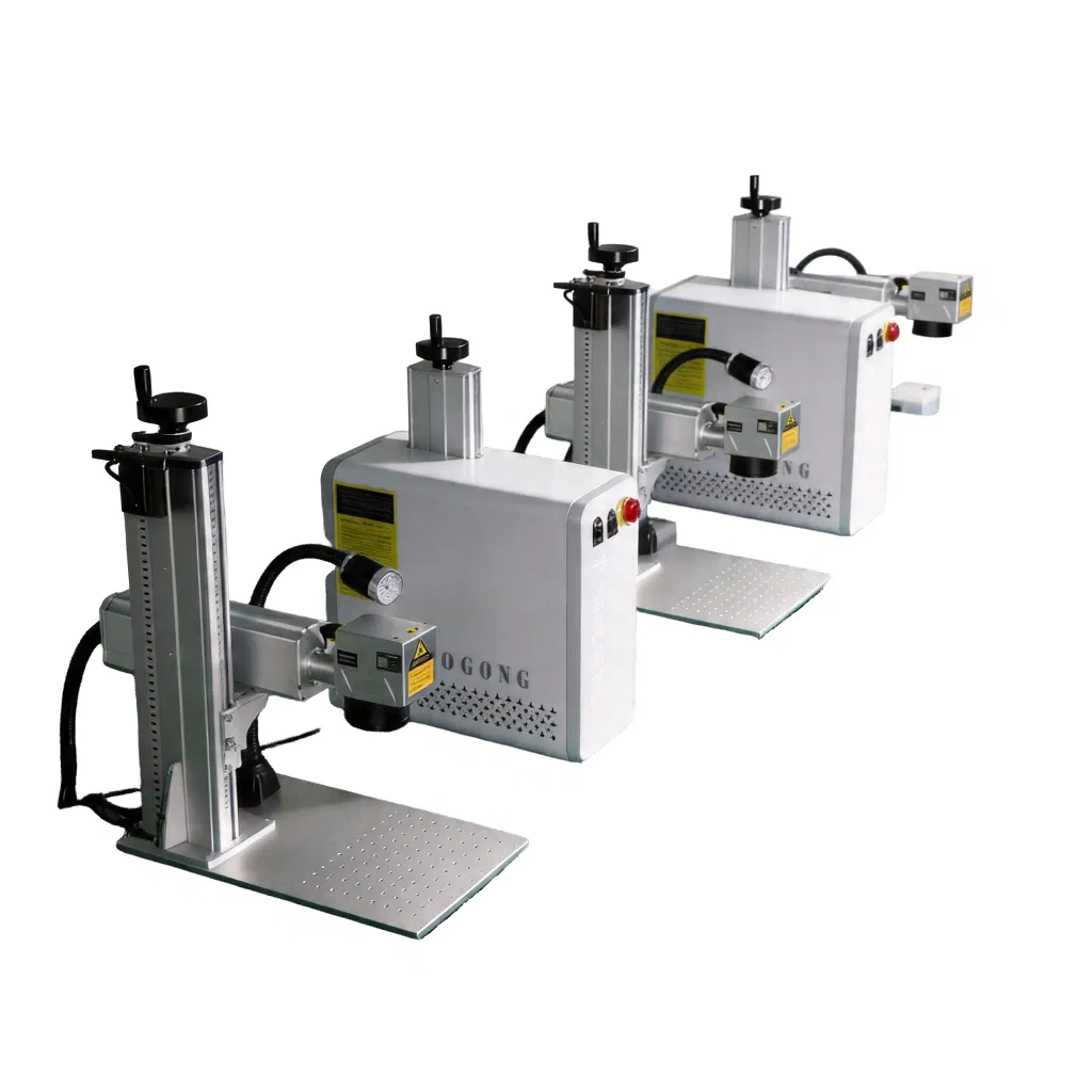 High Speed 50W Fiber Laser Marking Machine Portable Desktop Fiber Laser Engraver for Metal Stainless Steel Jewelry Logo Serial Number Marking