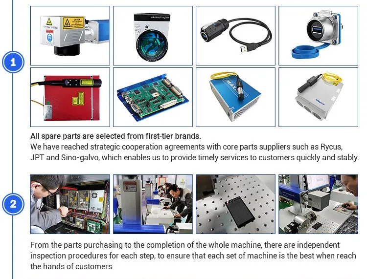 Industrial-Grade Fiber Laser Marking Machine for High-Speed Precision Engraving on Metals Plastics and Composites