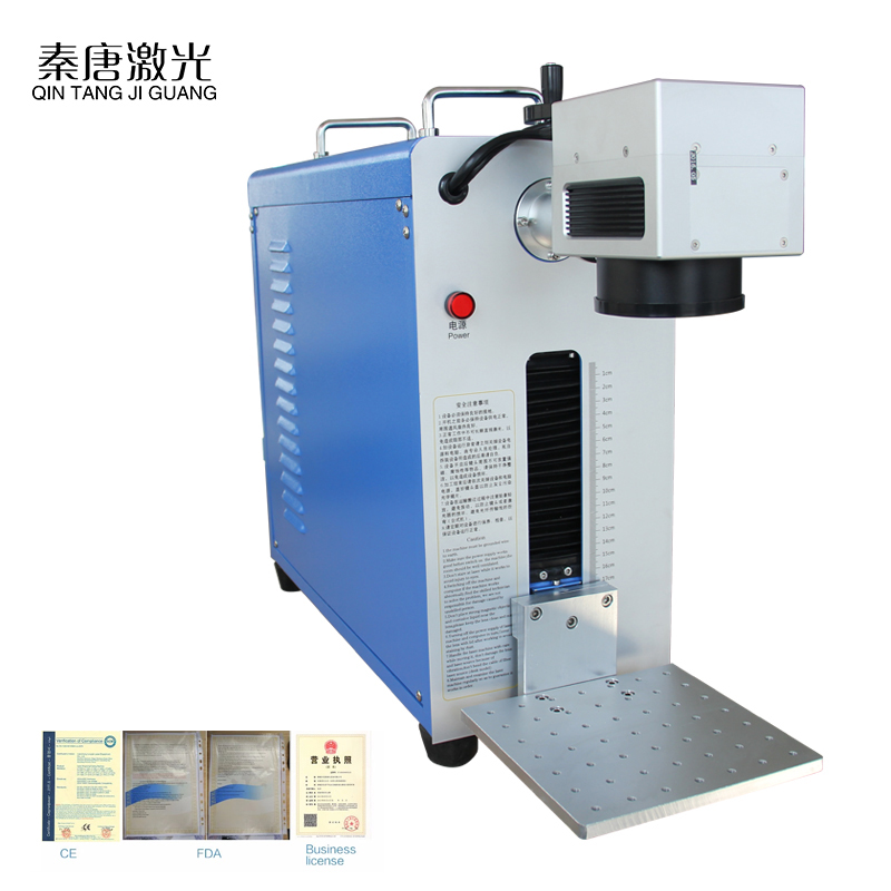 Portable Mini Fiber Laser Marking Engraving Machine on Metals Plastics Gold Silver 20w 30w 50w 60w 100w MAX Raycus