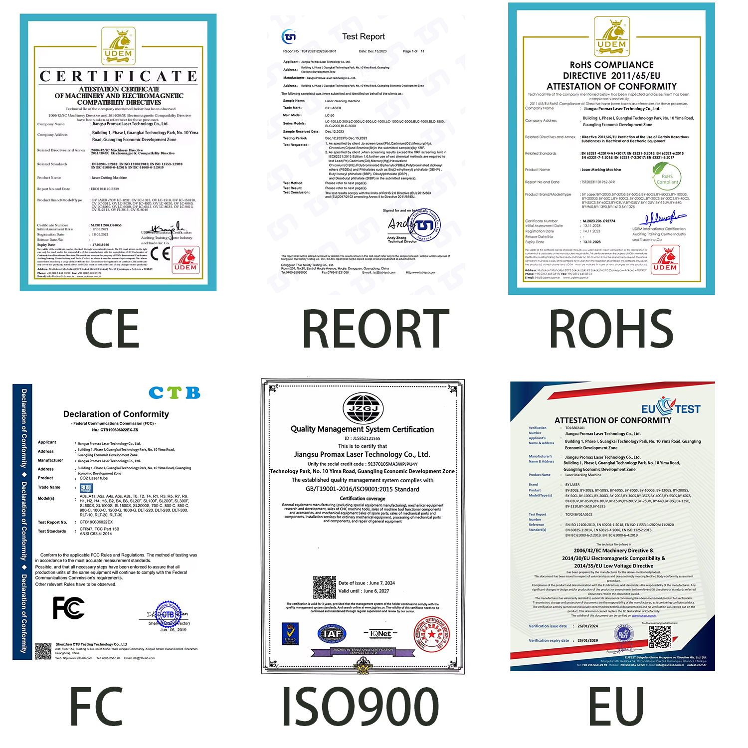 Quality Certificates