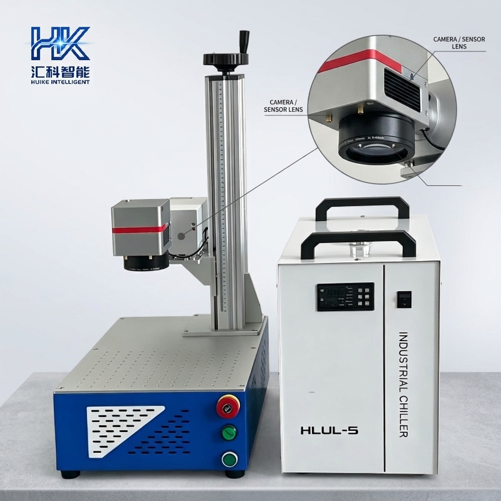 Huike Split UV Laser Marking Machine-New High-Accuracy AI/DXF/PLT/BMP Portable Bench-Top for PCB QR Code Plastic Components