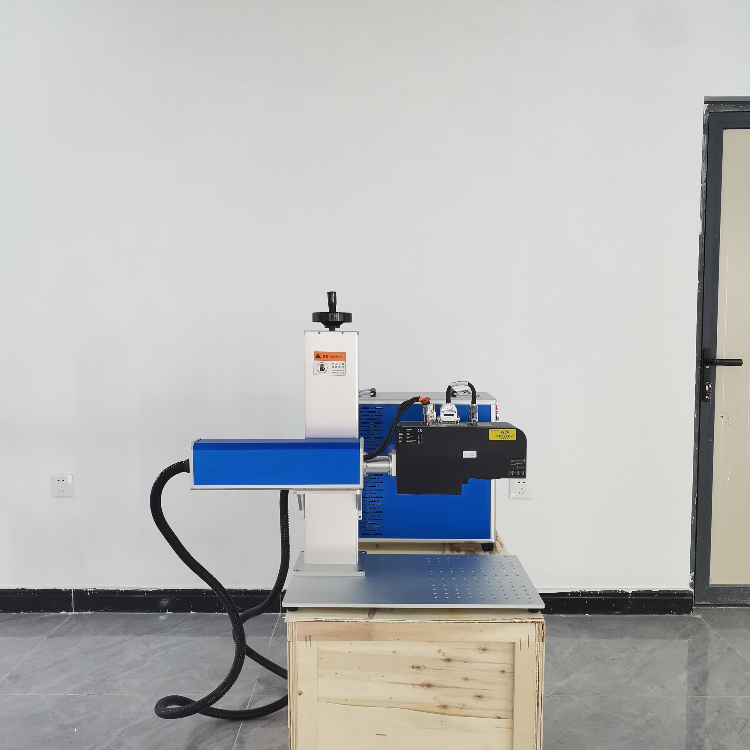 50W 3D JPT Mopa Portable Fiber Laser Color Marking Machine Air-Cooled CNC for Metal Gold Jewelry ID Cards DXF/PLT/BMP/AI/DST