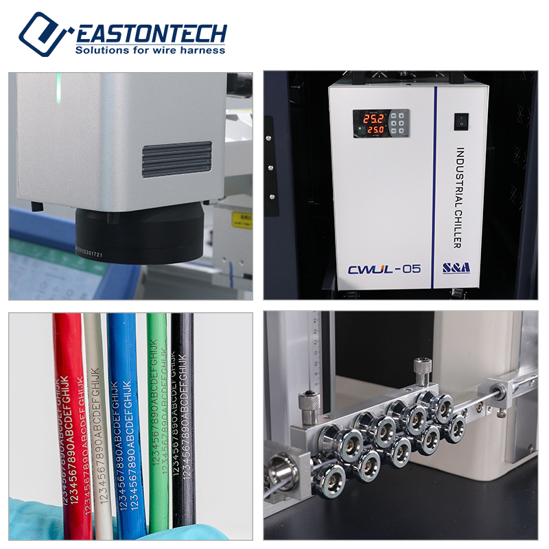 EW-3035+L Fully Automatic Wire Cut and Cable Strip Machine with Wire Laser Cable Marking Machine Industrial Control Software