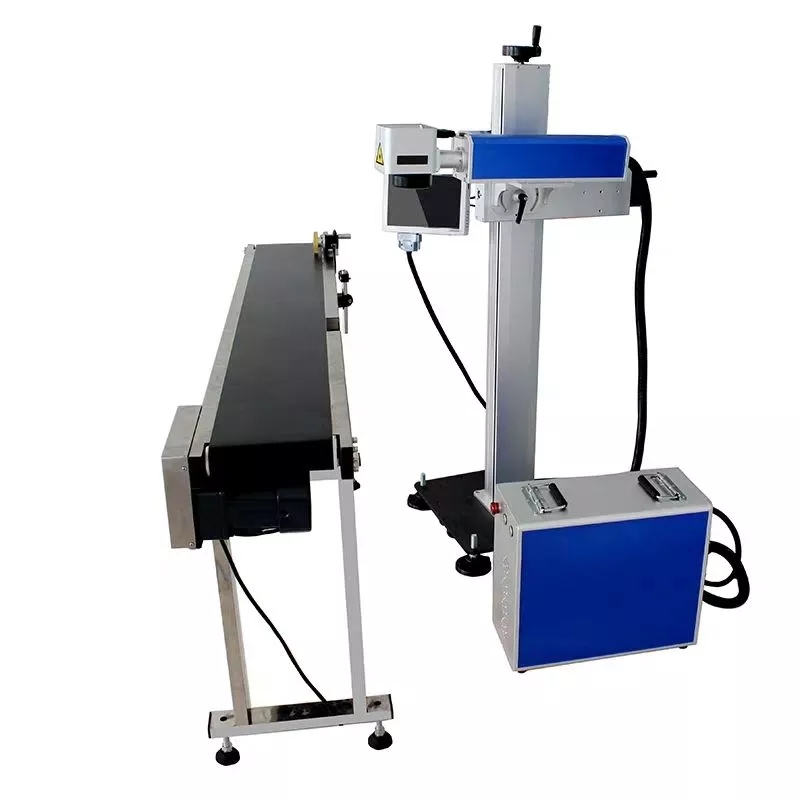 30W 60W CO2 Galvo Flying Co2 Laser Marking Machine for Wood Pencil Wine Glass