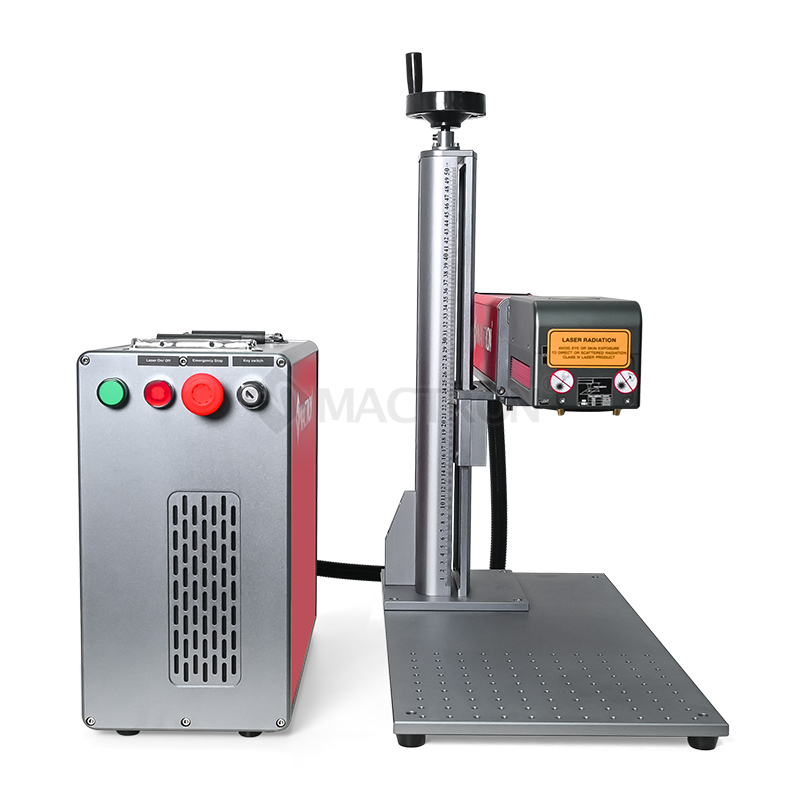 100W Portable Desktop Split 3D Dynamic Fiber Laser Marking Machine for Deep Engraving on Molds