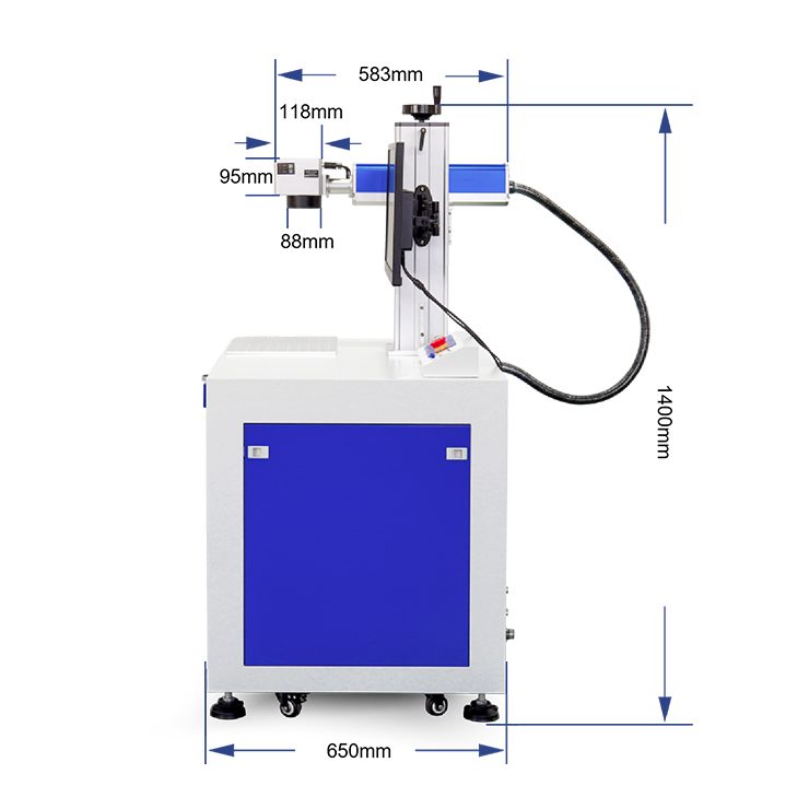 New 20W/30W/50W High-Precision Desktop Laser Engraver with Fiber Laser Marking Machine PLT/BMP Support CE Certified