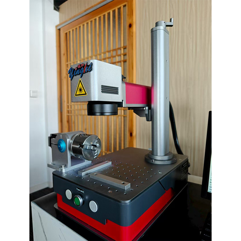Yinghe Reliable High-Speed Engraving Intelligent Jewelry Fiber Laser Marking Machine with Rotating Axis