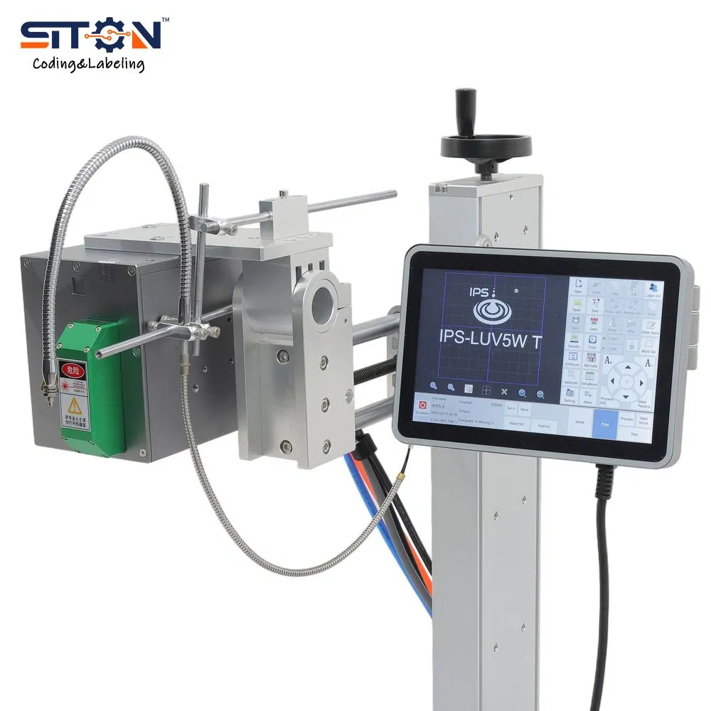IPS-Luv10W T Advanced Smart Digital Touch Screen Online Batch Coding UV Laser Marking Machine