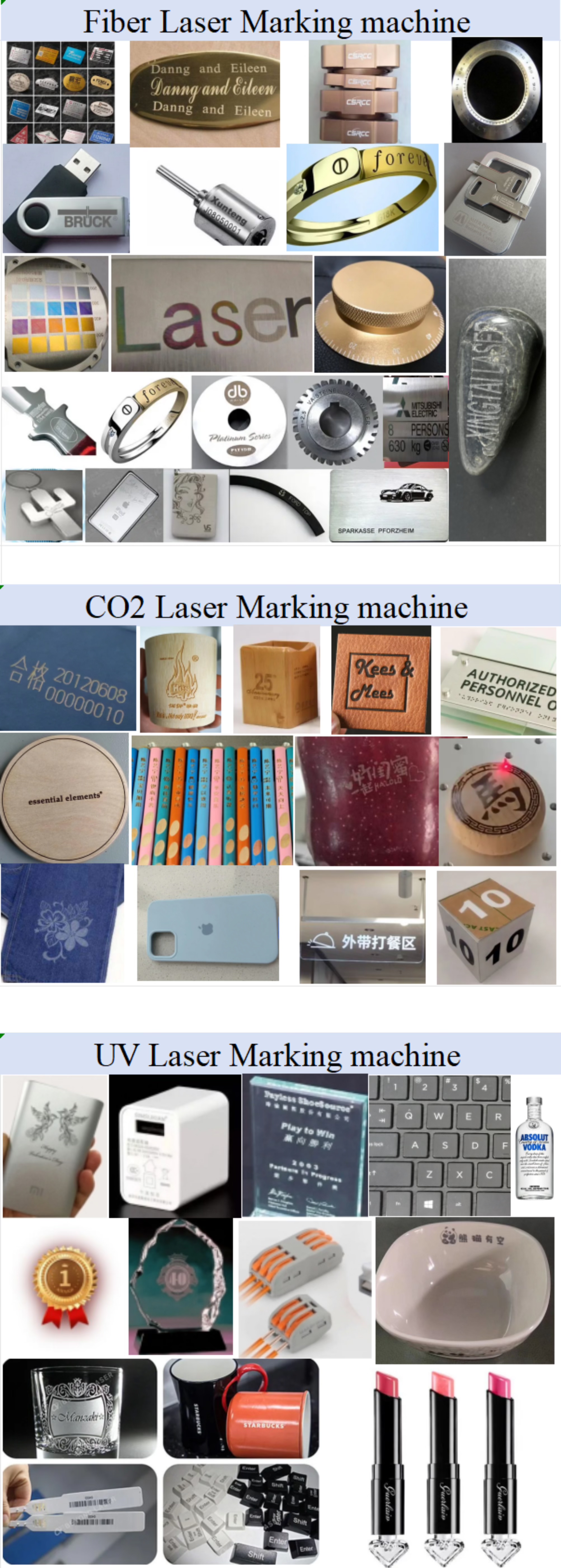 Laser Engraving Samples