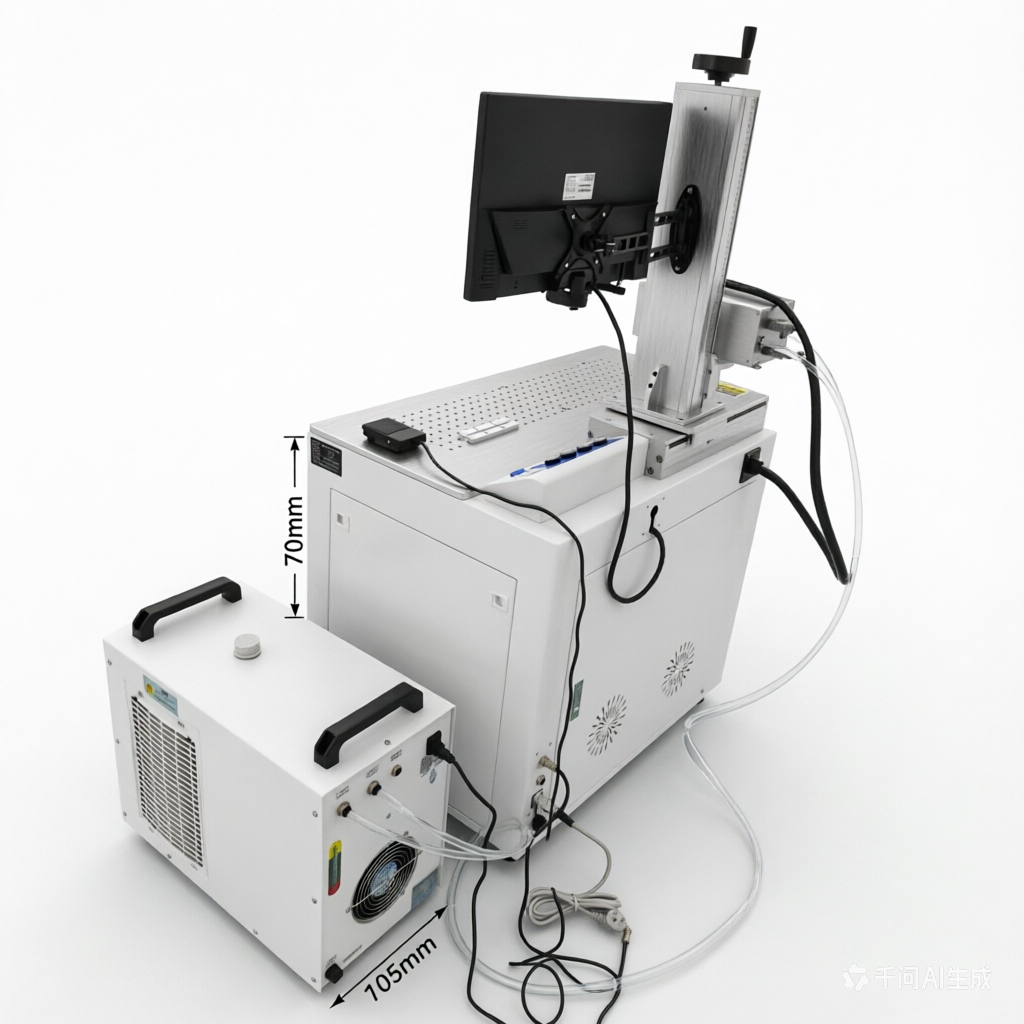 Non-Ablative Precision UV Laser Marking Machine Applicable Materials Silica Gel Glass Thin Film PCB Board 12000mm/s