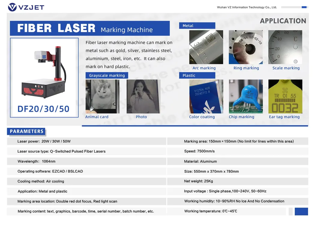 Fiber Laser Coding Machines Printing on Metal and Plastic Online