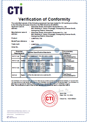 Compliance Certificate 1