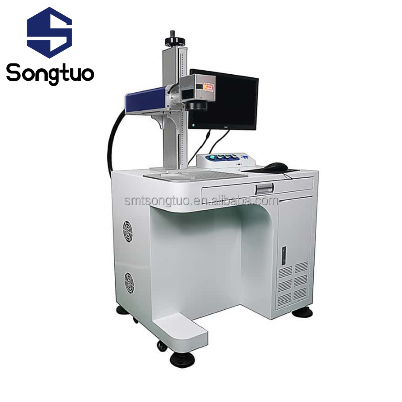 High Quality Desktop Fiber Laser Marking Machine for SMT Production Line and Placement Industry