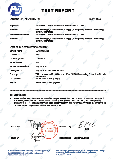 Compliance Certificate 3