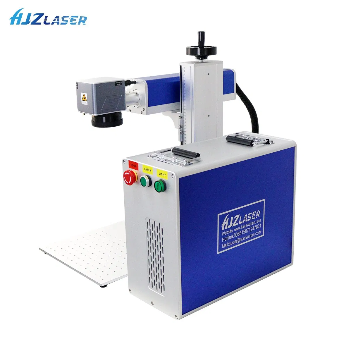 Discount Mini Portable Fiber Laser Marking Machine 50W CNC Dxf/BMP/Plt/Ai Supported PVC ID Card Jewelry Jpt M7 Mopa