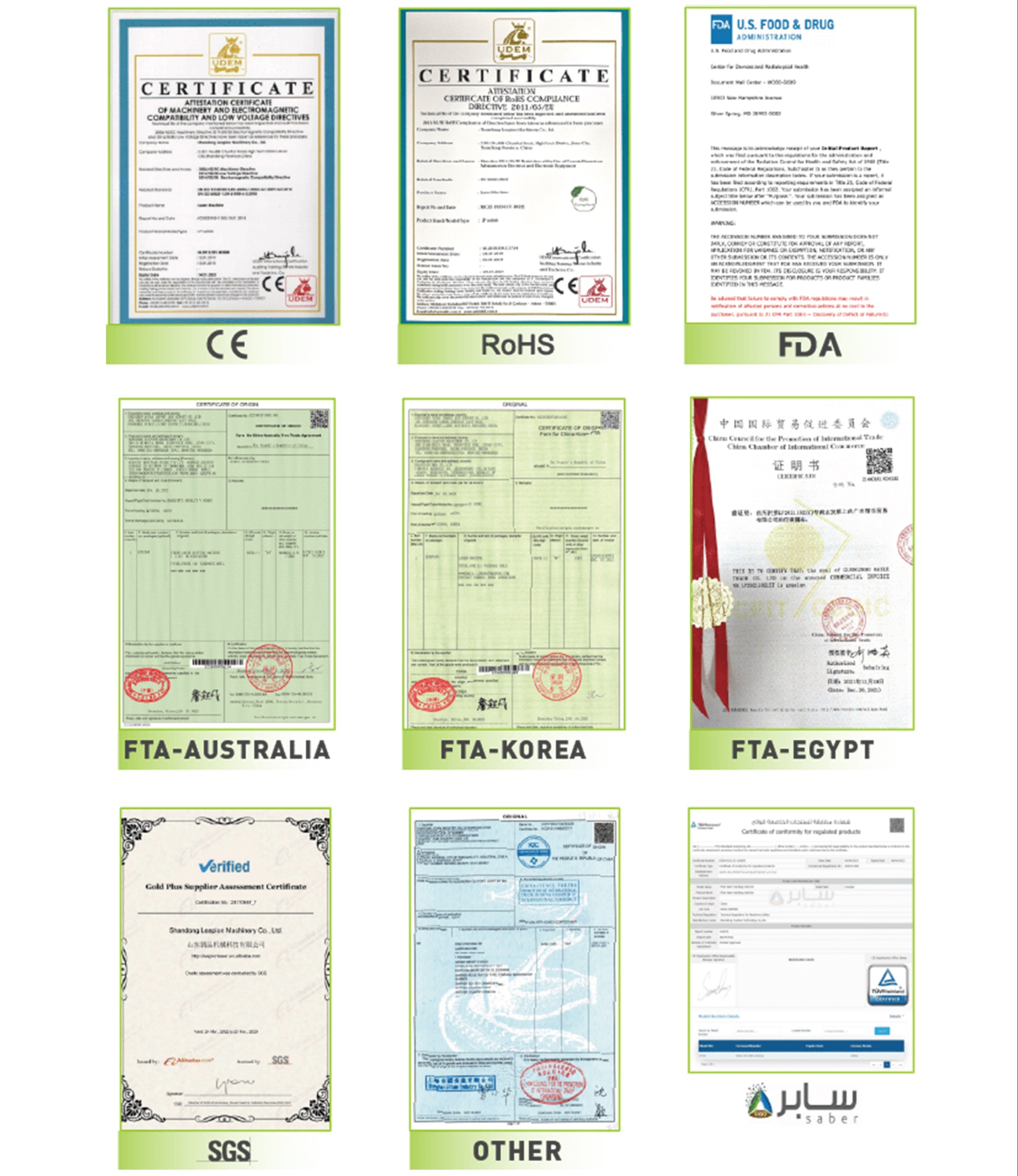 Quality Certifications